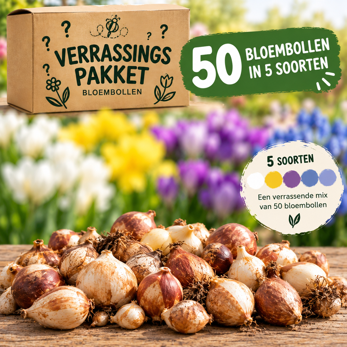 Verrassingspakket 50 bloembollen