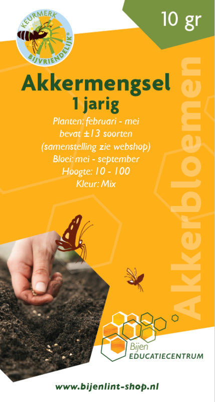 Zadenmengsel, eenjarige akkerbloemen, 10 gram
