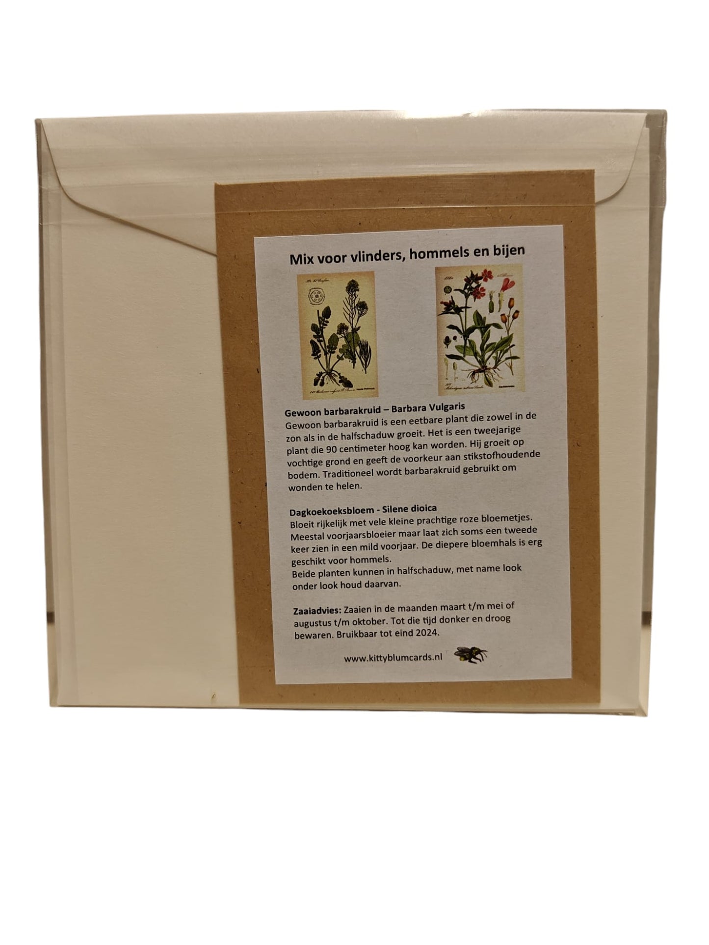 Kittyblumkaart: nr 6 Pluimvoetbij