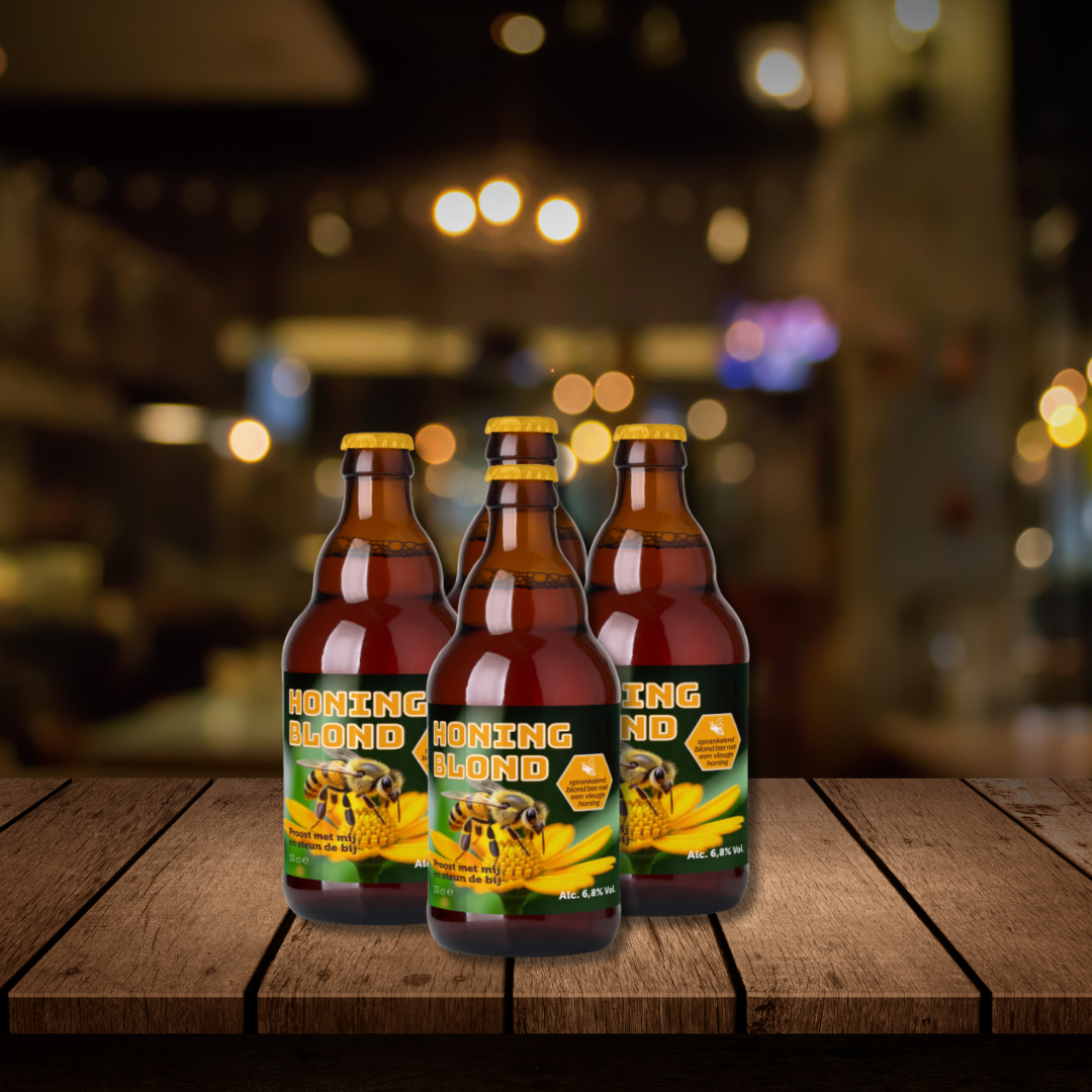 Honing blond bier 4 stuks let op levering vanaf 27 november